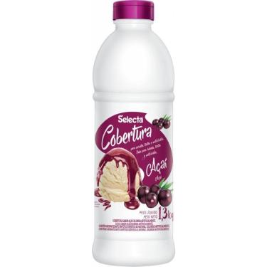 Imagem de Cobertura Concentrado De Sorvete E Sobremesas Selecta 1,3kg - Açaí