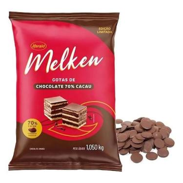 Imagem de Chocolate Melken Gotas 70% Cacau 1,010 Kg - Harald