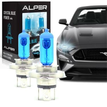 Imagem de Lâmpada Super Branca Alper Crystal Blue H4 4200k