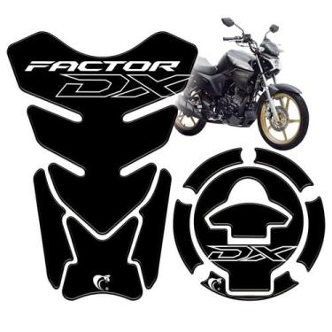 Imagem de Protetor De Tanque Moto Factor Dx 2025 Preto - Cobra Motoparts, Preto