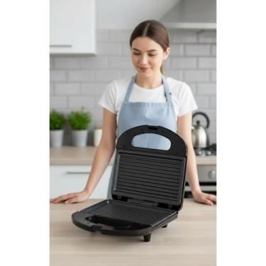 Imagem de Sanduicheira Grill Antiaderente Preta/Inox Rápida - Congratulations St