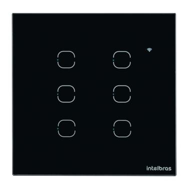 Imagem de Interruptor Smart Wi-Fi Touch EWS 1006 com 6 Teclas, Controle por Aplicativo e Voz Pret...