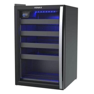 Imagem de Adega Venax Piubella Cave 100l Porta Invertida Preto Fosco 220V 19928,