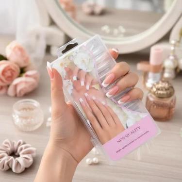 Imagem de Kit Unhas Postiças 100 Tips Curvatura C Alongamento Estojo - Yeet