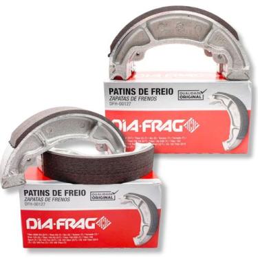Imagem de Par Lonas de Freio Biz 110i  Biz 100  Biz 125  Nxr 150 Bros Diafrag St