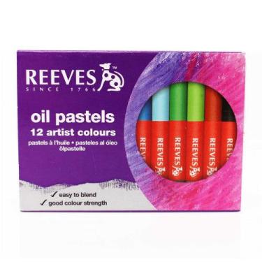 Imagem de Giz Pastel Oleoso Reeves Pequeno 12 Cores 4880080