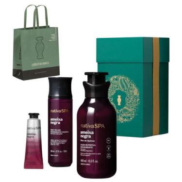 Imagem de Kit Presente Nativa Spa Ameixa Negra Body Splash Cremes Mãos e Corpo O
