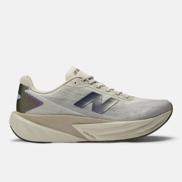 Imagem de Tênis de Corrida New Balance Fuelcell Rebel V5 Masculino, 43, Bege, Ro