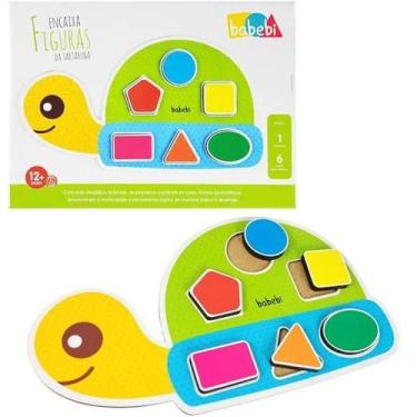 Imagem de Brinquedo Educativo Encaixa Figuras Da Tartaruga - Babebi