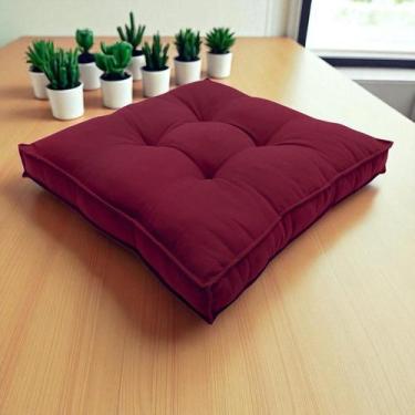 Imagem de Almofada Futon Cadeiras Bancos Áreas 60x60 Cm Vários Modelos - De Cora