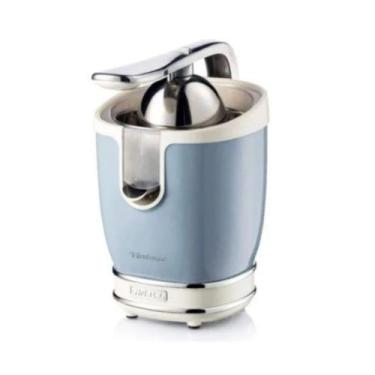 Imagem de Espremedor de frutas ariete vintage pro elétrico 60w em aço inox azul 