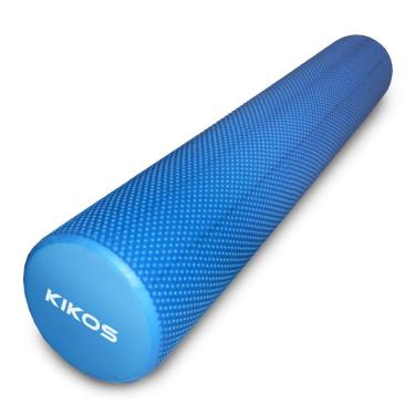 Imagem de Rolo de Pilates Eva 95x15cm para Treinamento de Equilíbrio Funcional e Flexibilidade Azul Kikos