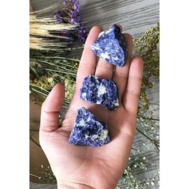 Imagem de Pedra Sodalita Bruta 2cm a 8cm - Elevação Espiritual Proteção - Crista