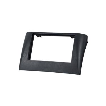 Imagem de Contra Frente Plástica 2 Din Fiat Stilo Painel de Fixação para Rádio Automotivo Preta Permak