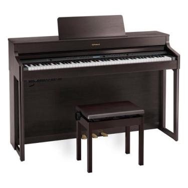 Imagem de Piano Digital 88 Teclas Roland HP702 DR Rosewood com Banco