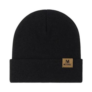 Imagem de Gorro de Malha Quente Unissex para Inverno - Ideal para Esqui, Acampam