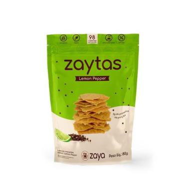 Imagem de Snack Lascas Zaytas Lemon Pepper Zaya 80G