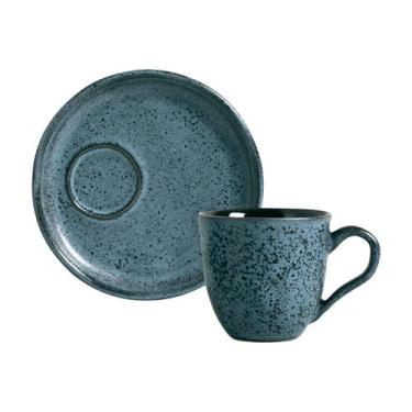 Imagem de Jogo 6 Xícaras de Café 70ml Stoneware C/ Pires Bio Porto Brasil Cerâmi