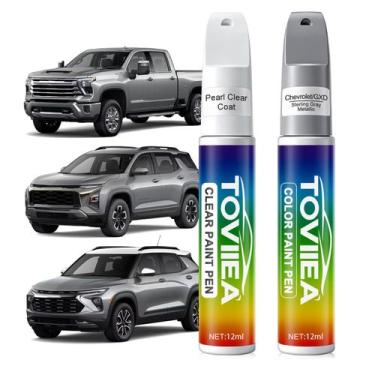 Imagem de Tinta de retoque Toviiea Chevrolet Sterling Gray Metálico 12 ml