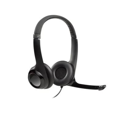 Imagem de Headset Estéreo USB Logitech H390 Preto