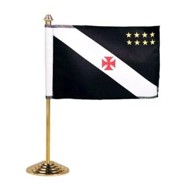 Imagem de Bandeira De Mesa Vasco - BC ARTS ESPORTIVOS ME, Unico, Preto, Branco