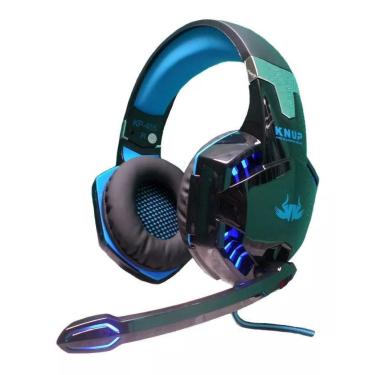 Imagem de Fone Headset Gamer Ps4 X-One Pc Com Led Profissional Azul