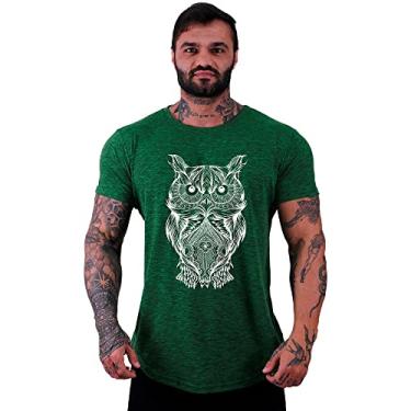 Imagem de Camiseta Masculina LongLine MXD Conceito Slim Cores e Estampas Casuais (M, Nuno Verde)