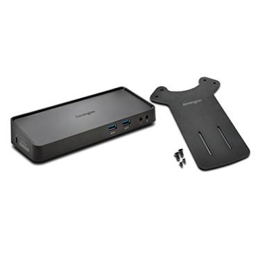 Imagem de Kensington Estação de ancoragem universal de exibição dupla montável USB 3.0 para Windows, Mac e Surface (vídeo duplo HDMI e DVI/VGA, 6 portas USB, Gigabit Ethernet, Áudio)