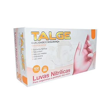Imagem de Talge Luva Nitrilica Rosa S M 100Un, Talge