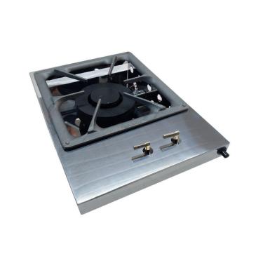 Imagem de Bifeteira À Gás Estilo Cooktop Queimador Duplo
