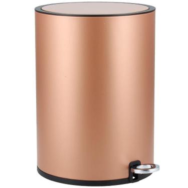 Imagem de Lixeira Redonda 6 Litros Champagne Just Home Collection