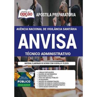 Imagem de Apostila Anvisa - Técnico Administrativo