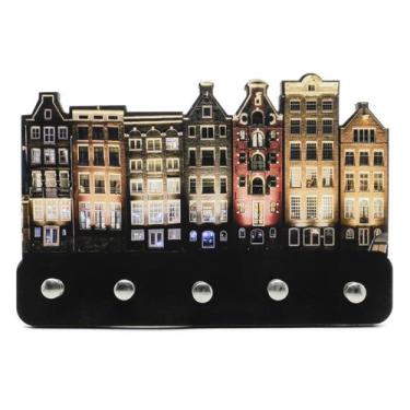 Imagem de Porta Chaves Mdf Organizador Amsterdã 13X20cm C/ Pinus - Decoraset