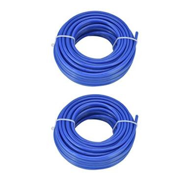 Imagem de Linha de corte, linha de corte redonda azul de 4 mm para cortadores de grama