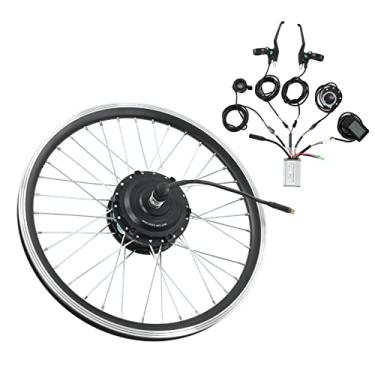 Imagem de Kit de conversão de roda dianteira elétrica aro de liga de alumínio 36V 48V 250W Kit de conversão de bicicleta elétrica ranhurado invólucro de controlador para bicicleta dobrável