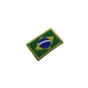 Imagem de BP0403T31 Bandeira Brasil Patch Bordado Termo Adesivo