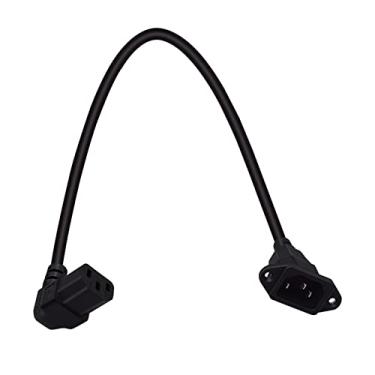 Imagem de Menolana Cabo de extensão C14 para C13 macho para cabo de extensão de computador fêmea, 60 cm