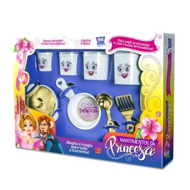 Imagem de Acessórios Cozinha Infantil Mantimentos Da Princesa 9 Peças - Zuca Toy