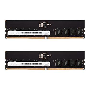 Imagem de TEAMGROUP Kit Elite DDR5 32GB (2 x 16GB) 4800MHz (PC5-38400) CL40 sem buffer ECC 1.1V UDIMM 288 pinos PC módulo de memória RAM Upgrade - TED532G4800C40DC01