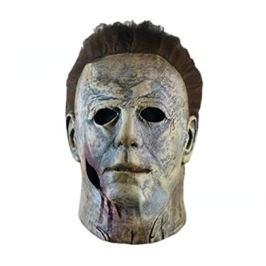 Imagem de Máscara do Dia das Bruxas Michael Myers, máscara assustadora de látex de Halloween, máscaras assustadoras, adereços de fantasia de cosplay assustadora para homens