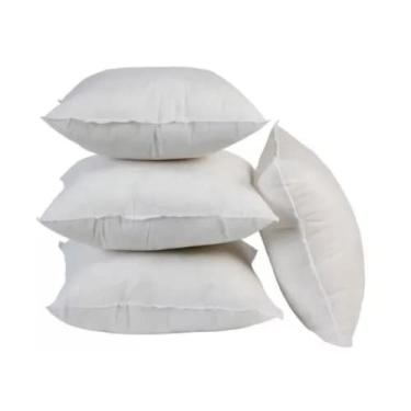 Imagem de Kit 4 Refil Enchimento para Almofada 45cm x 45cm Espuma em Flocos