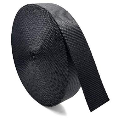 Imagem de Atneway 1 rolo de 10 jardas 1,5 polegadas de largura alça plana de nylon para fazer você mesmo alça de bagagem, guias para cães, cadeiras de gramado, redes, reboque, atividades ao ar livre, assento de