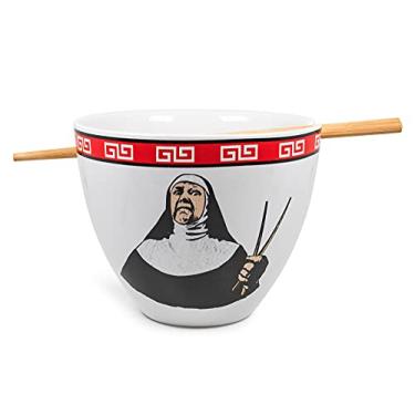 Imagem de Conjunto de jantar japonês Bowl Bop Ramen Sister Nun | Tigela de ramen de 473 ml, pauzinhos