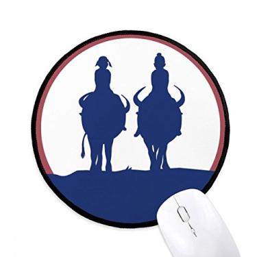 Imagem de DIYthinker Tailândia I Love Thailand Elephant Sunset Mouse Pad Desktop Office Tapete redondo para computador