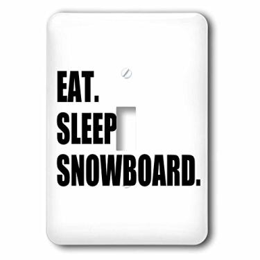 Imagem de 3dRose lsp_180442_1 Comer Dormir Snowboard Entusiasta Divertido Snowboarder Sport Switch