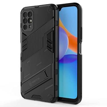 Imagem de YUNCHAO Caixa de telefone Para Honor Play 5T Punk Armour 2 em 1 PC + TPU Case à prova de choque com suporte invisível capa para celular