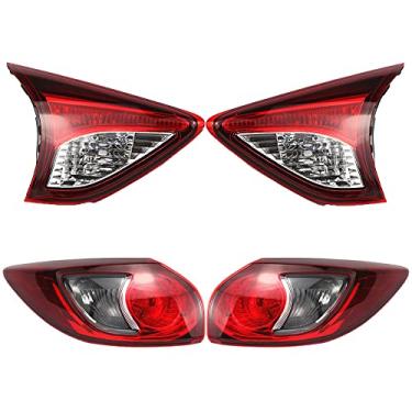 Imagem de JESYMBX Para Mazda CX5 CX-5 2013-2016 Luz traseira do carro Freio Stop Turn Signal Lâmpada traseira Lanterna traseira Lâmpada traseira Lâmpada traseira Sem Lâmpada