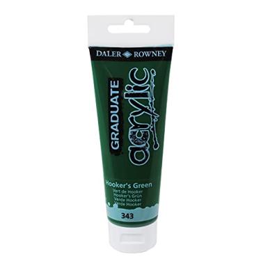Imagem de DALER ROWNEY Graduate Acrylic, Tinta Acrilica em Bisnaga de 120ml, Cor Verde Hooker (343)
