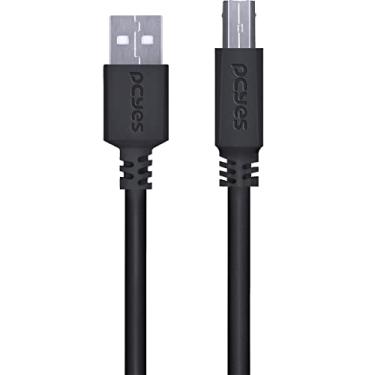 Imagem de CABO PARA IMPRESSORA USB A 2.0 MACHO PARA USB B 2.0 MACHO 28AWG PURO COBRE 2 METROS - PUABM2-2 - PCYES