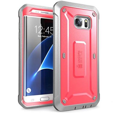 Imagem de SUPCASE Capa Unicorn Beetle Pro Series projetada para Galaxy S7 Edge, coldre robusto de corpo inteiro sem protetor de tela integrado para Samsung Galaxy S7 Edge (versão 2016) (rosa/cinza)